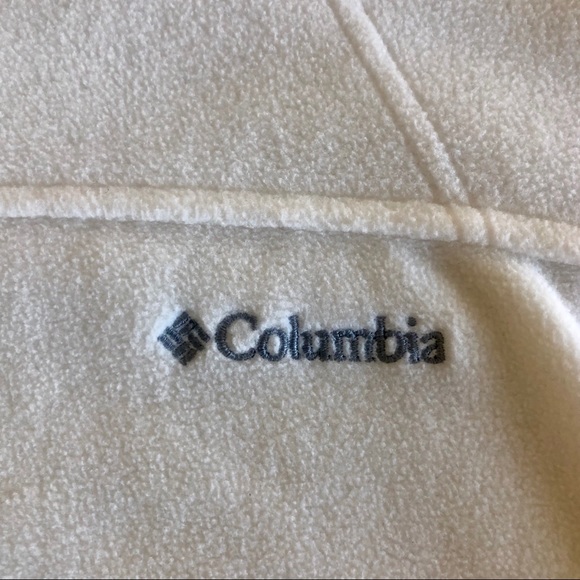 Winter white Womens Columbia fleece jacket - Picture 4 of 8